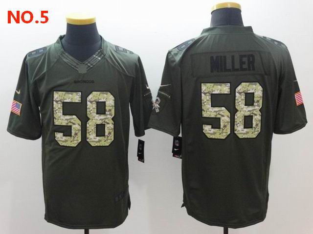 Men's Denver Broncos 58 Von Miller Jersey NO.5 ;